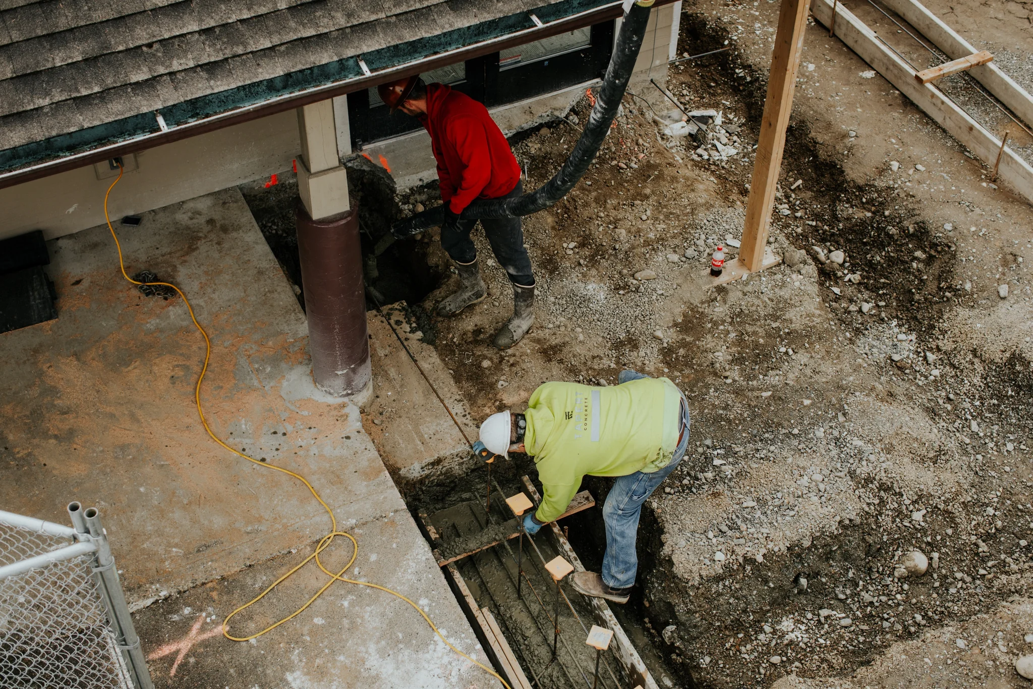 Travaux de remise à neuf d’une fondation