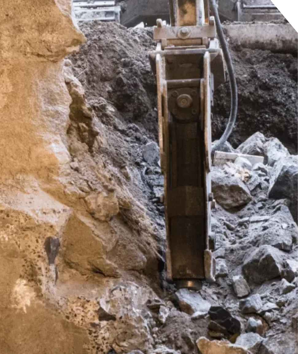 Excavation pour remplacer une fondation